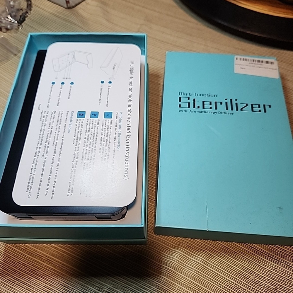 Multifunction Mobile Phone Sterilizer Open Box